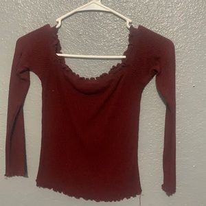 Long sleeve crop